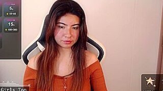 Natural big boobs super cute slim web brunette teen